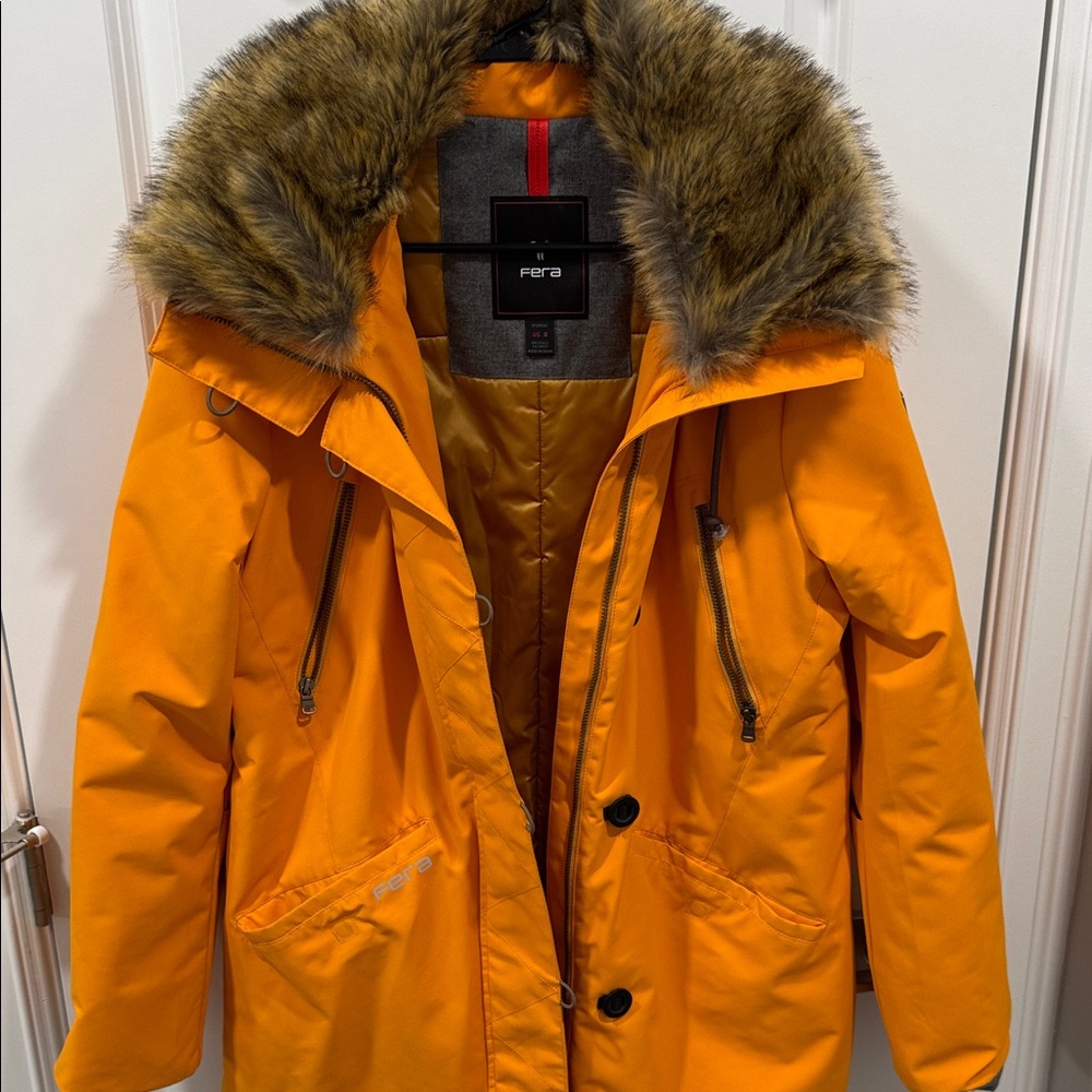 Fera Women's Orange Ski & Snow Jacket